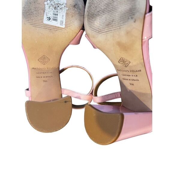 Antonio Melani patent Barbie Pink color Pumps Heels size 7 - Picture 9 of 10